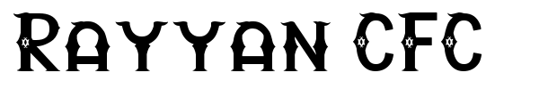Rayyan CFC font preview